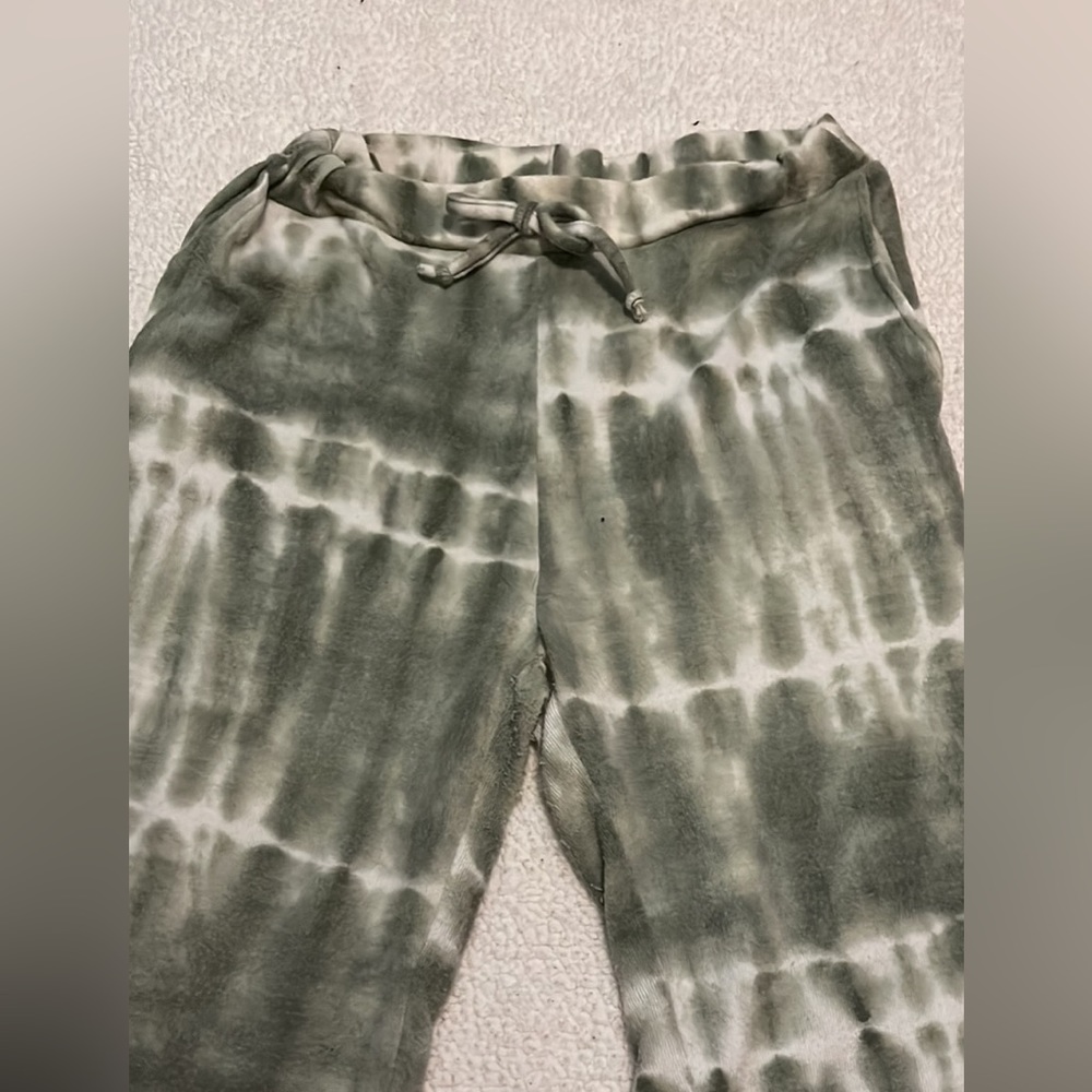 Green tye dye joggers